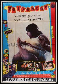 7y535 POLYESTER French 1p '81 John Waters, wacky different artwork, filmed in Odorama!