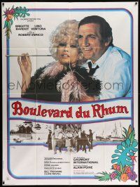 7y552 RUM RUNNERS style A French 1p '71 Boulevard du rhum, Brigitte Bardot & Lino Ventura, Rau art!