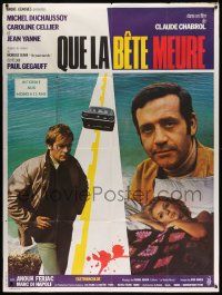 7y581 THIS MAN MUST DIE French 1p '69 Claude Chabrol's Que al bete meure, Michel Duchaussey