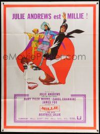 7y583 THOROUGHLY MODERN MILLIE French 1p '67 Bob Peak art of singing & dancing Julie Andrews!