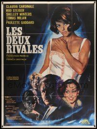 7y587 TIME OF INDIFFERENCE French 1p '67 Mascii art of sexy Claudia Cardinale, Rod Steiger & cast!