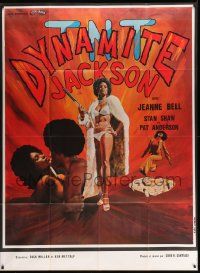 7y591 TNT JACKSON French 1p '82 different montage of sexy black hit woman Dynamite Jackson!