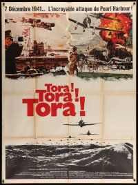 7y595 TORA TORA TORA French 1p '70 Rene Ferracci & Bob McCall art of the attack on Pearl Harbor!
