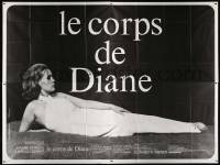 7y247 LE CORPS DE DIANE French 4p '69 great full-length image of Jeanne Moreau in the title role!