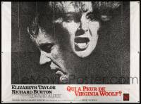 7y255 WHO'S AFRAID OF VIRGINIA WOOLF French 4p '67 Elizabeth Taylor, Richard Burton, Mike Nichols!
