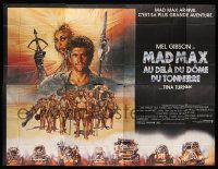 7y230 MAD MAX BEYOND THUNDERDOME French 8p '85 art of Mel Gibson & Tina Turner by Richard Amsel!