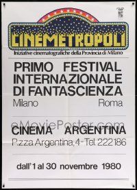 7y765 CINEMETROPOLI Italian 1p '80 first annual science fiction film festival in Milan, Italy!