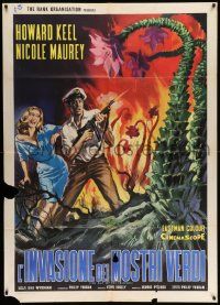 7y778 DAY OF THE TRIFFIDS Italian 1p '63 classic English sci-fi horror, different monster art!