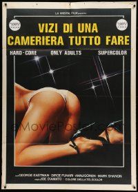 7y799 EMANUELLE AROUND THE WORLD Italian 1p R80s directed by Joe D'Amato, sexy different image!