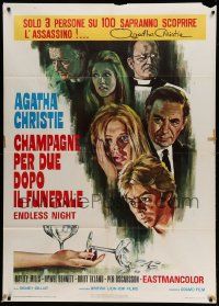7y802 ENDLESS NIGHT Italian 1p '72 Hayley Mills, Britt Ekland, Agatha Christie, different art!