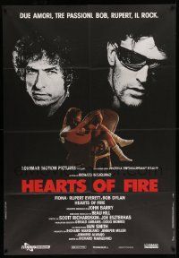 7y834 HEARTS OF FIRE Italian 1p '87 Bob Dylan, Rupert Everett, rock 'n' roll, different!