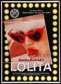 7y873 LOLITA Italian 1p R80s Stanley Kubrick, sexy Sue Lyon with heart sunglasses & lollipop!