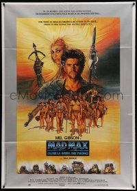 7y878 MAD MAX BEYOND THUNDERDOME Italian 1p '85 art of Mel Gibson & Tina Turner by Richard Amsel!