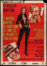 7y879 MAGIC CHRISTIAN Italian 1p '71 different art of sexy Raquel Welch, Peter Sellers & Ringo!