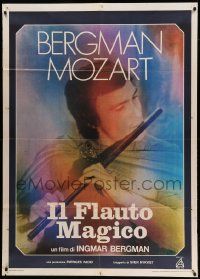 7y880 MAGIC FLUTE Italian 1p '75 Ingmar Bergman's Trollflojten, Mozart opera, colorful artwork!