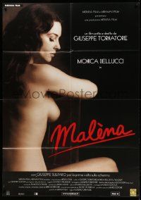 7y882 MALENA Italian 1p '00 Guiseppe Tornatore, close up of beautiful naked Monica Bellucci!
