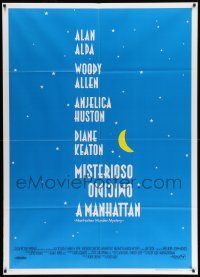 7y884 MANHATTAN MURDER MYSTERY Italian 1p '93 Woody Allen, Anjelica Huston, Diane Keaton, Alan Alda