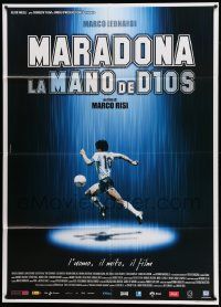 7y886 MARADONA HAND OF GOD Italian 1p '07 Maradona la mano di Dio, cool soccer/football image!