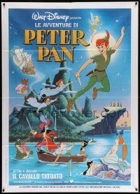 7y912 PETER PAN Italian 1p R87 Walt Disney animated cartoon fantasy classic, great art!