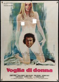7y983 VOGLIA DI DONNA Italian 1p '78 sexy art of Cavina & naked Laura Gemser by Ferrari!