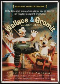 7y986 WALLACE & GROMIT Italian 1p '95 English claymation film festival, wonderful image!