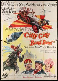 7y648 CHITTY CHITTY BANG BANG Italian 2p '69 Dick Van Dyke, Sally Ann Howes, art of flying car!