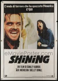 7y705 SHINING Italian 2p '80 Stephen King, Stanley Kubrick's masterpiece starring Jack Nicholson!