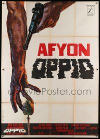 7y706 SICILIAN CONNECTION Italian 2p '72 Baldi's Afyon oppio, Gasparri art of reaching arm & gun!