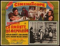 7y123 DESIREE Mexican LC '54 Marlon Brando as Napoleon, Jean Simmons, different images!
