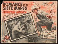 7y133 FIGHTING SEABEES Mexican LC R50s great close up of John Wayne & pretty Susan Hayward!