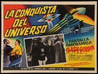 7y134 FLASH GORDON CONQUERS THE UNIVERSE Mexican LC R60s Buster Crabbe in border art AND inset!