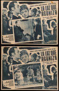 7y085 GASLIGHT 2 Mexican LCs R50s Ingrid Bergman, Joseph Cotten, Charles Boyer, George Cukor
