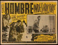 7y149 INDESTRUCTIBLE MAN Mexican LC '56 Lon Chaney Jr. as the inhuman, invincible monster!