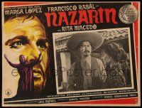 7y182 NAZARIN Mexican LC '59 directed by Luis Bunuel, art of Marga Lopez & Francisco Rabal, rare!