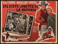7y185 NORTH WEST MOUNTED POLICE Mexican LC R50s Cecil B. DeMille, Gary Cooper, Madeleine Carroll