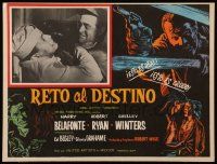 7y188 ODDS AGAINST TOMORROW Mexican LC '59 Harry Belafonte fighting Robert Ryan, different art!