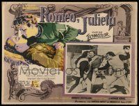 7y205 ROMEO & JULIET Mexican LC '55 different art of Laurence Harvey & Susan Shentall, Shakespeare