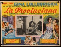7y223 WAYWARD WIFE Mexican LC '54 sexy Gina Lollobrigida in inset & different border art!