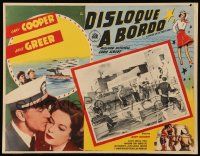 7y226 YOU'RE IN THE NAVY NOW Mexican LC '51 Gary Cooper in border, inset w/ boxing match on ship!