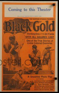 7y023 BLACK GOLD pressbook '27 exact full-size image of the 14x22 window card!