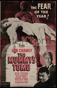 7y043 MUMMY'S TOMB pressbook R48 bandaged monster Lon Chaney Jr., Universal horror, great images!