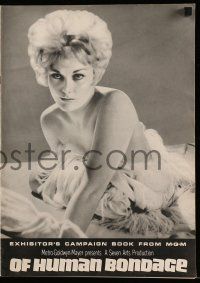7y048 OF HUMAN BONDAGE pressbook '64 super sexy Kim Novak can't help being what she is!