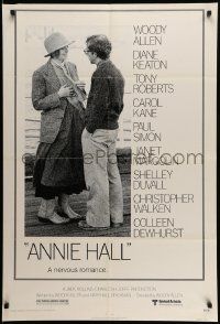 7z050 ANNIE HALL 1sh '77 full-length Woody Allen & Diane Keaton in a nervous romance!