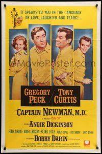 7z180 CAPTAIN NEWMAN, M.D. 1sh '64 Gregory Peck, Tony Curtis, Angie Dickinson, Bobby Darin