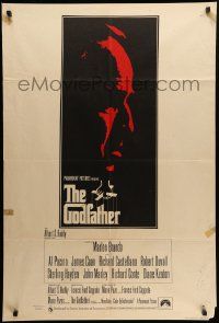 7z382 GODFATHER English 1sh '72 best different art of Marlon Brando, Francis Ford Coppola classic!