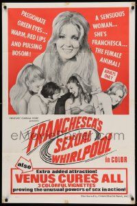 7z350 FRANCHESCA'S SEXUAL WHIRLPOOL 1sh '67 A sensuous woman, the female animal + Venus Cures All!