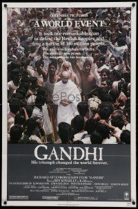 7z366 GANDHI 1sh '82 Ben Kingsley as The Mahatma, directed by Richard Attenborough!