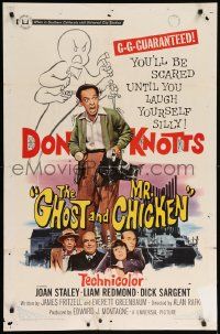 7z371 GHOST & MR. CHICKEN 1sh '66 Don Knotts, you'll be scared til you laugh yourself silly!