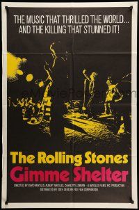 7z375 GIMME SHELTER int'l 1sh '71 Rolling Stones out of control rock & roll concert!