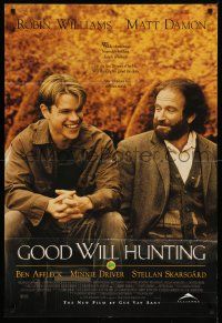 7z386 GOOD WILL HUNTING int'l 1sh '97 Matt Damon, Robin Williams, nominated for 9 Academy Awards!